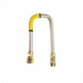 Thrifco Plumbing Stainless Steel Gas Flex -5/8 Inch O.D. x 1/2 Inch I.D. x 60 Inch Long with 3/4 Inch MIP 4400697